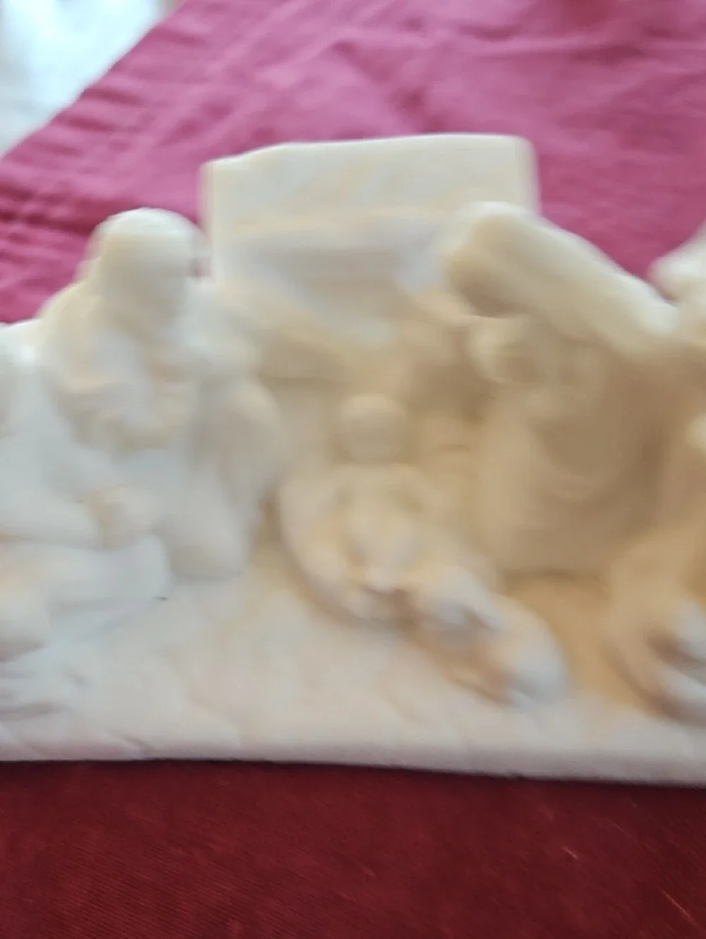 White Ceramic Nativity Scene Figurine